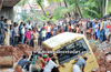 School bus rolls off bridge at Nellikunje : 11 special school children injured